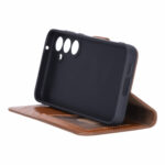 Solidenz Moda Book Samsung A55 genuine leather case - Brown - Image 4