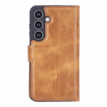 Solidenz Moda Book Samsung S24 Plus echt leren hoesje - Lichtbruin - Afbeelding 2
