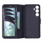 Solidenz Moda Book Samsung S24 echt leren hoesje - Zwart - Afbeelding 2