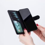 Solidenz Moda Book Samsung S24 echt leren hoesje - Zwart - Afbeelding 4