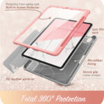Cosmo Case with screen protector iPad Air 6 / Air 5 / Air 4 - 11 inches and 10.9 inches - Marble - Image 5