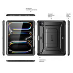 Supcase hoes met screenprotector iPad Pro 11'' 2024 - 11 inch 2024 - Zwart - Afbeelding 7
