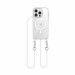 Solidenz Collection iPhone 16 Pro case with detachable cord - White pearls - Image 2