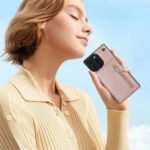 Solidenz Fashion Portemonnee hoesje met koord iPhone 16 Pro - Roségoud - Afbeelding 10