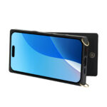 Solidenz Fashion Portemonnee hoesje met koord iPhone 16 Pro - Zwart - Afbeelding 9