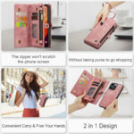 Solidenz Urban Wallet iPhone 16 Plus hoesje - Roze - Afbeelding 11