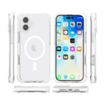 Stevig transparant iPhone 16 Plus hoesje met magnetische werking - Afbeelding 2