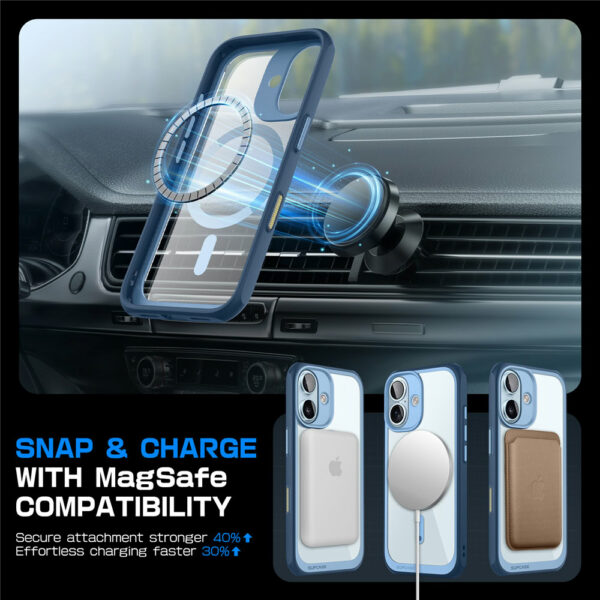 Supcase UB MagSafe iPhone 16 hoesje - Blauw - Afbeelding 6