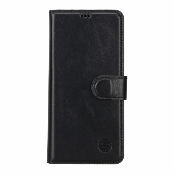 Solidenz Moda Book Samsung S24 FE genuine leather case - Black - Image 2