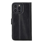 Solidenz Moda Book iPhone 16 Pro echt leren hoesje - Zwart - Afbeelding 2