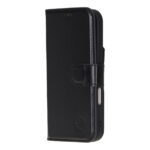 Solidenz Moda Book iPhone 16 Pro echt leren hoesje - Zwart - Afbeelding 4
