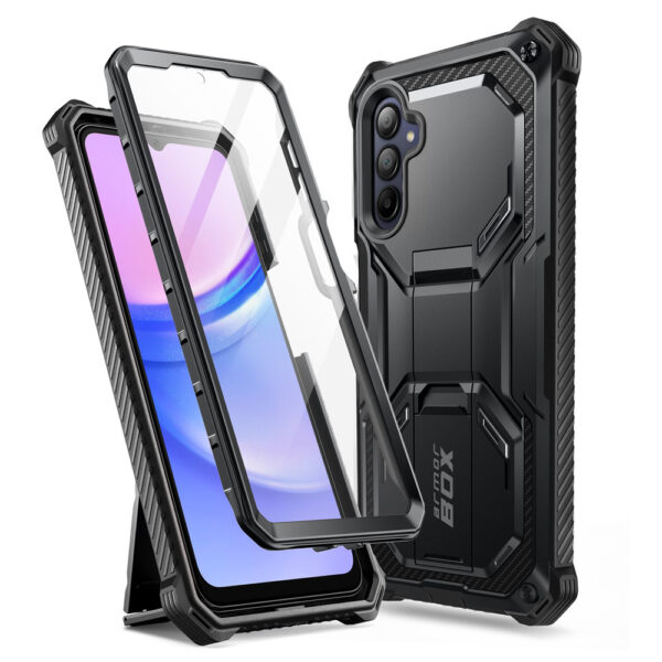 Armorbox Samsung Galaxy A16 case with screen protector - Black