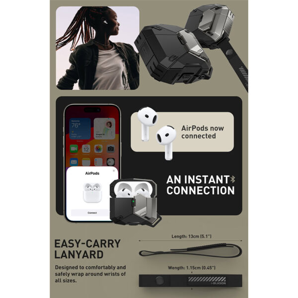 i-Blason AirPods 4 hoesje Matrix geschikt voor MagSafe - Afbeelding 8