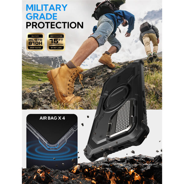 Armorbox Samsung Galaxy S25 hoesje met screen protector - Zwart - Afbeelding 3