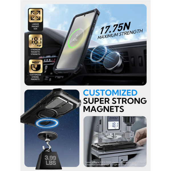 Armorbox Samsung Galaxy S25 hoesje met screen protector - Zwart - Afbeelding 5