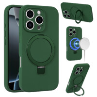 MagSafe silicone case iPhone 16 Pro – Version 2 – Green