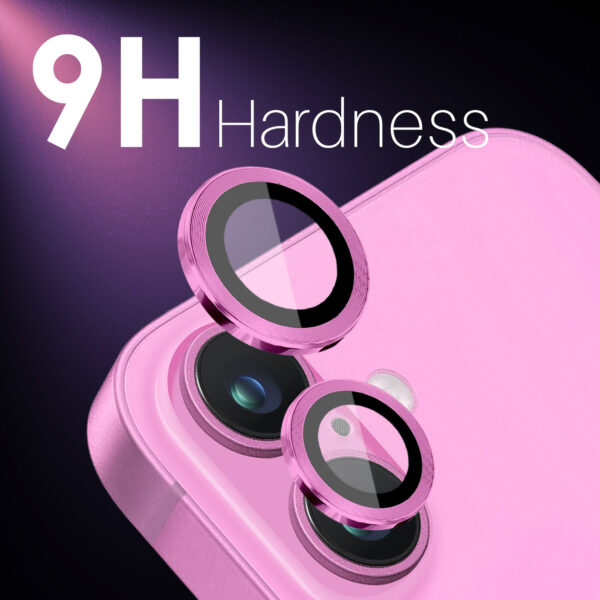Solidenz Cameralens only protector iPhone 16 / 16 Plus - Roze - Afbeelding 2