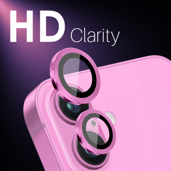 Solidenz Cameralens only protector iPhone 16 / 16 Plus - Roze - Afbeelding 3