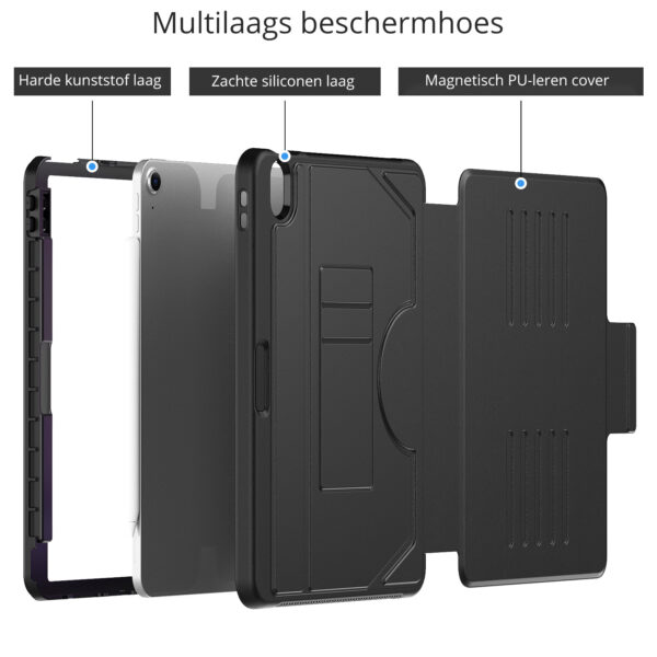 Solidenz Magnetisch hoes iPad Air 6 (M3 en M2) - 11 inch 2024 - Zwart - Afbeelding 2
