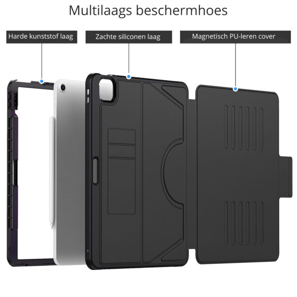 Solidenz Magnetisch hoes iPad Air 6 (M3 en M2) - 13 inch (2025 / 2024) - Zwart - Afbeelding 2
