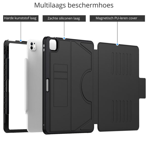 Solidenz Magnetische hoes iPad Pro M4 2024 - 13 inch 2024 - Zwart - Afbeelding 2