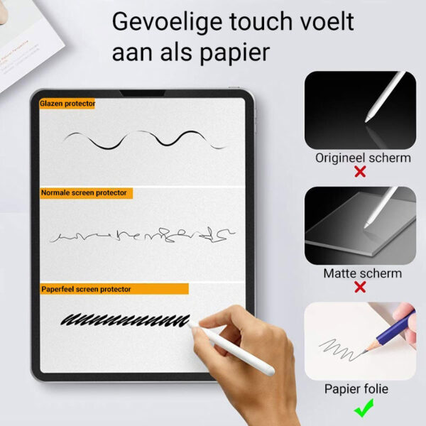 Solidenz Matte Paper Feel voor tekenen Screen Protector iPad Pro 2024 - 13 inch - Afbeelding 5
