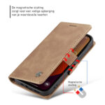 Solidenz Urban Book iPhone 16e hoesje - Bruin - Afbeelding 7