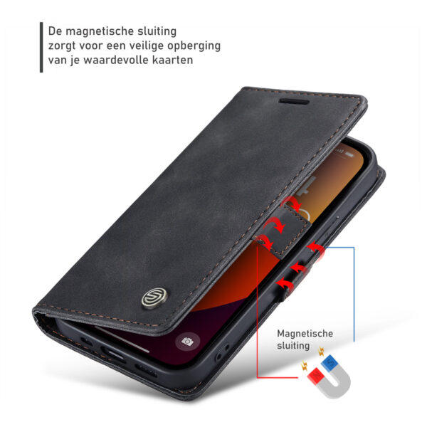 Solidenz Urban Book iPhone 16e hoesje - Zwart - Afbeelding 7
