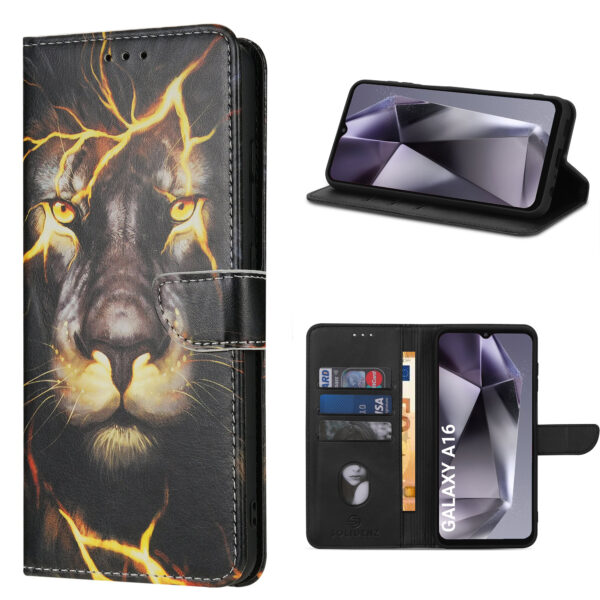 Solidenz bookcase Samsung Galaxy A16 - Leeuw