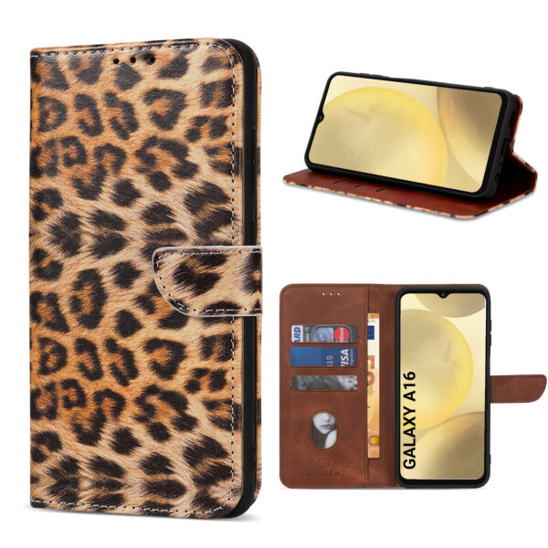 Solidenz bookcase Samsung Galaxy A16 - Luipaard