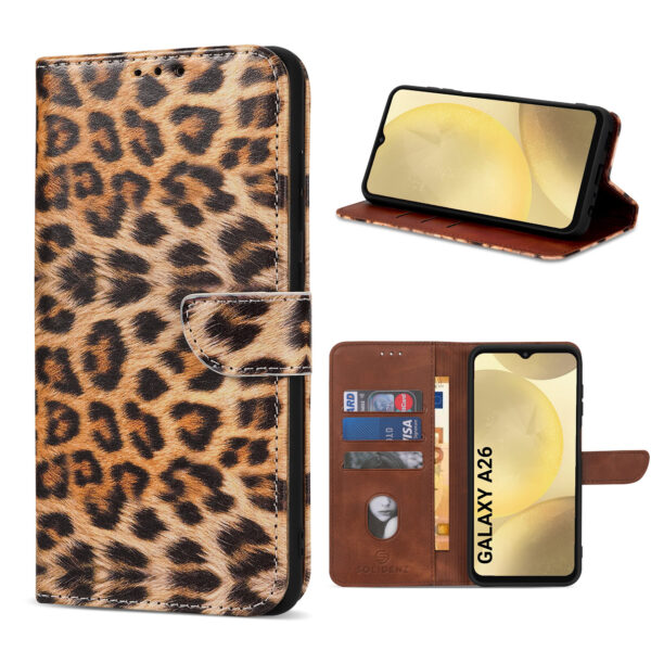 Solidenz bookcase Samsung Galaxy A26 - Luipaard
