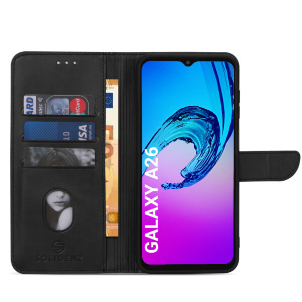 Solidenz bookcase Samsung Galaxy A26 - Zwart - Afbeelding 4