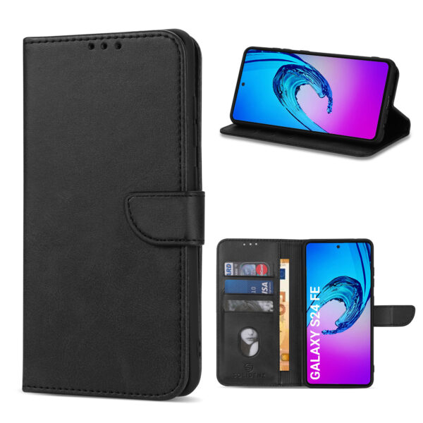 Solidenz bookcase Samsung Galaxy S24 FE - Zwart