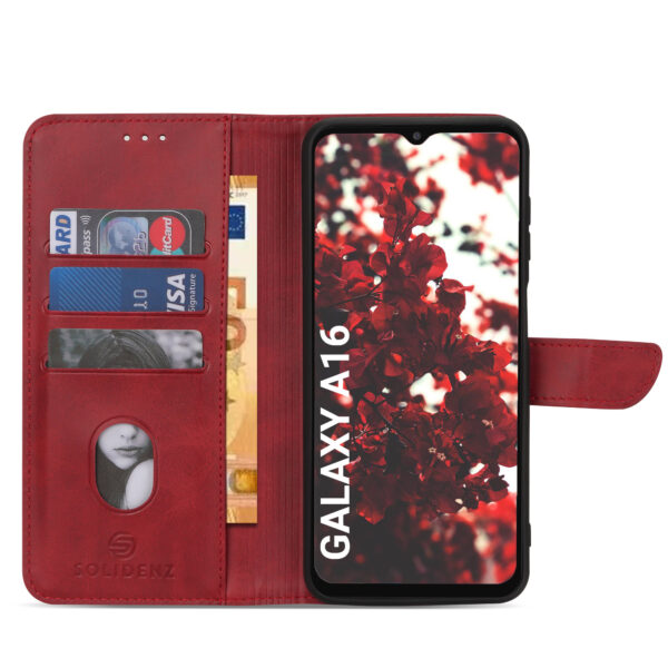 Solidenz bookcase Samsung Galaxy A16 - Rood - Afbeelding 4