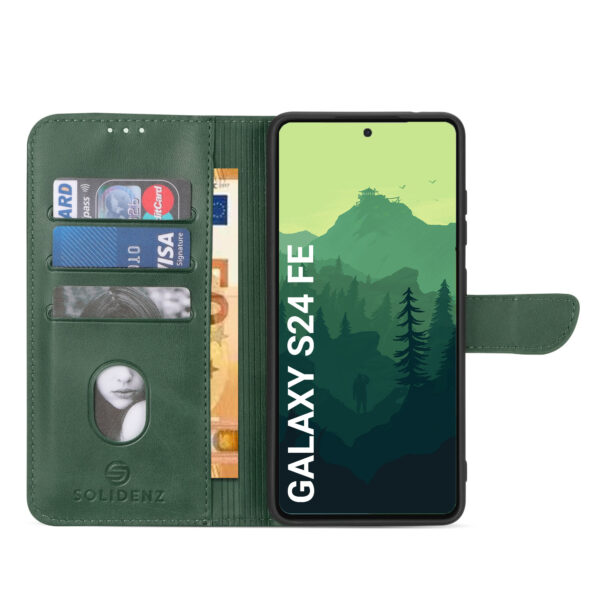 Solidenz bookcase Samsung Galaxy S24 FE - Groen - Afbeelding 4