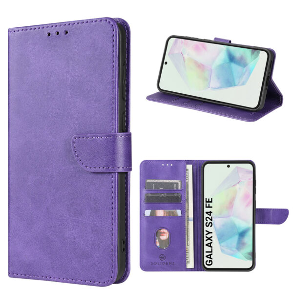 Solidenz bookcase Samsung Galaxy S24 FE - Paars