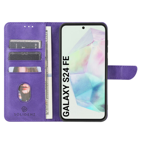 Solidenz bookcase Samsung Galaxy S24 FE - Paars - Afbeelding 4