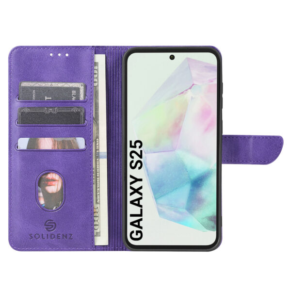 Solidenz bookcase Samsung Galaxy S25 - Purple - Image 4