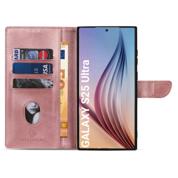 Solidenz bookcase Samsung Galaxy S25 Ultra - Roségoud - Afbeelding 4