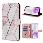 variatie Solidenz bookcase Samsung Galaxy S25 – Marble