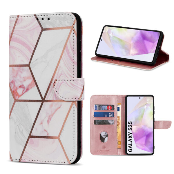 Solidenz bookcase Samsung Galaxy S25 - Marble