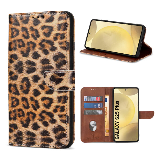 Solidenz bookcase Samsung Galaxy S25 Plus - Leopard