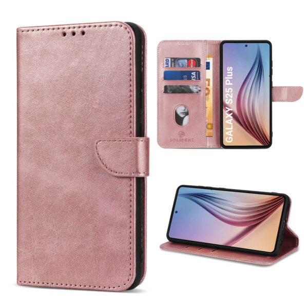 Solidenz bookcase Samsung Galaxy S25 Plus - Rose Gold
