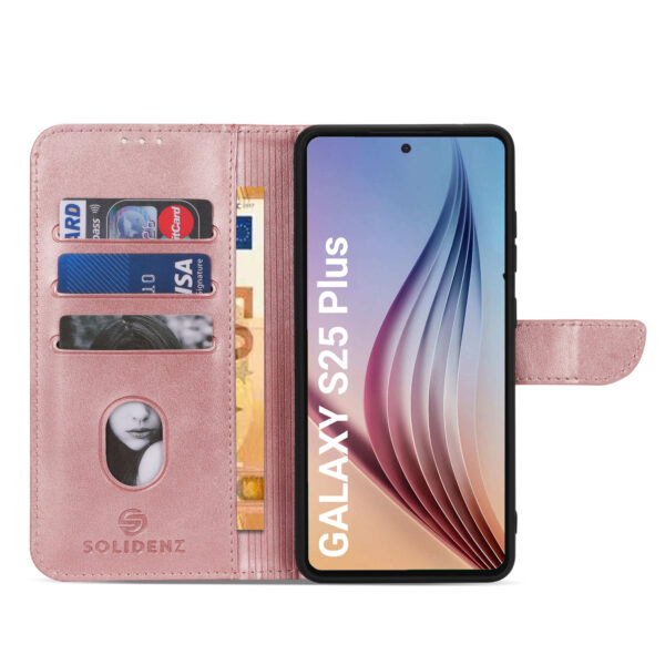 Solidenz bookcase Samsung Galaxy S25 Plus - Rose Gold - Image 4