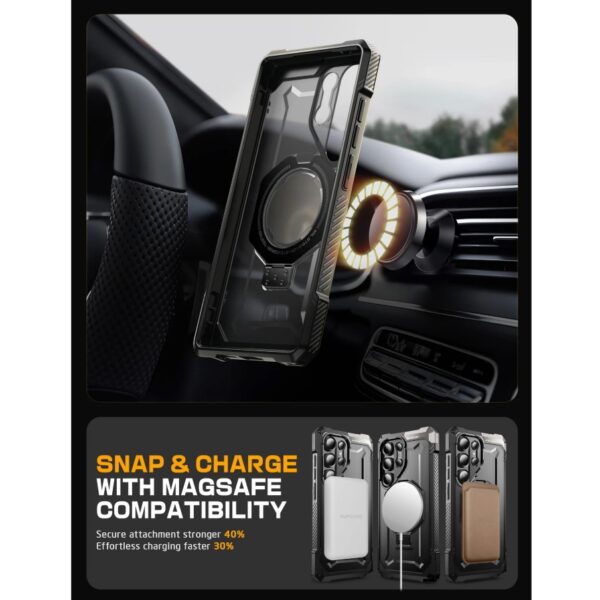 Supcase UB Grip hoesje geschikt voor Samsung Galaxy S25 Ultra - Zwart - Afbeelding 5
