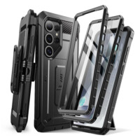 Supcase UB Pro hoesje geschikt voor Samsung Galaxy S25 Ultra – Met en zonder screen protector – Zwart