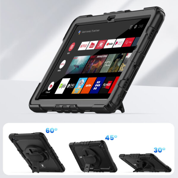 Turtle Shift Extreme Protection 360 Backcase Hoes Tab A9 Plus - 11 inch 2023 - Zwart - Afbeelding 6