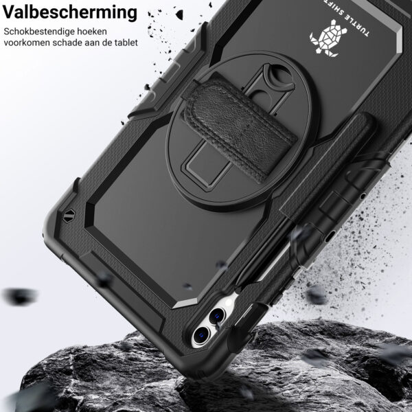 Turtle Shift Extreme Protection 360 Backcase Case Tab S10 Plus / Tab S9 Plus / Tab S9 FE Plus - 12.4 inches - Black - Image 4