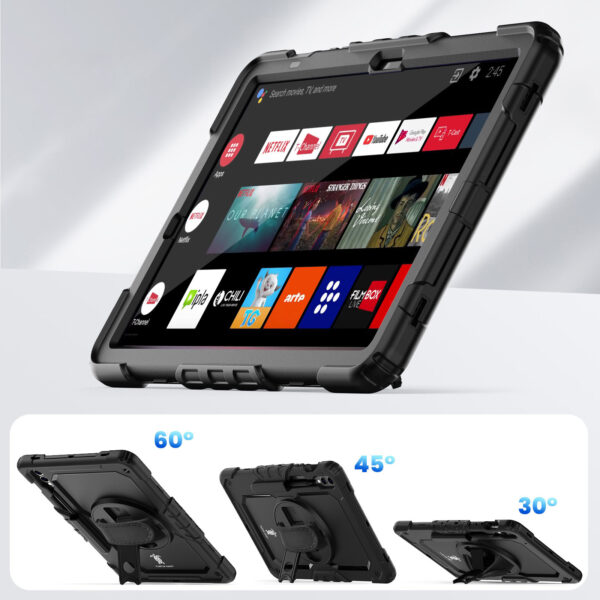 Turtle Shift Extreme Protection 360 Backcase Case Tab S10 Plus / Tab S9 Plus / Tab S9 FE Plus - 12.4 inches - Black - Image 6