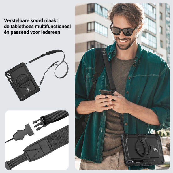 Turtle Shift Extreme Protection 360 Backcase Case Tab S10 Plus / Tab S9 Plus / Tab S9 FE Plus - 12.4 inches - Black - Image 8